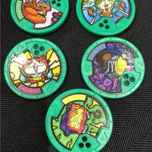 YO-KAI WATCH Medals Lot Of 5 - HASBRO